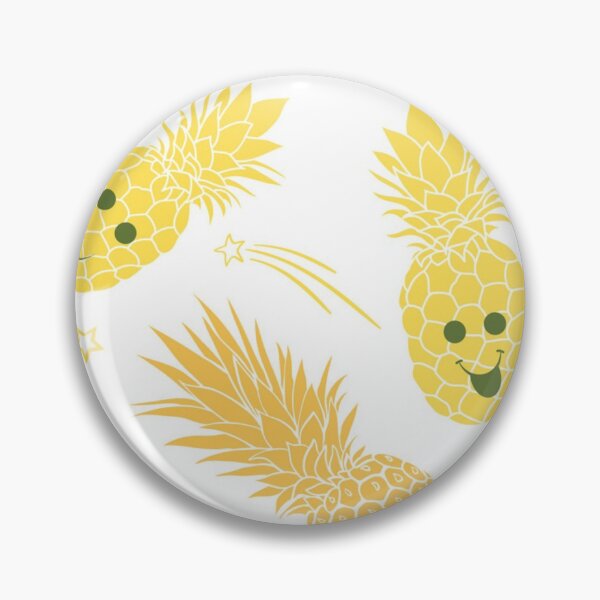 Item preview, Fun pineapple faces seamless designed and sold by Gurshnet68.