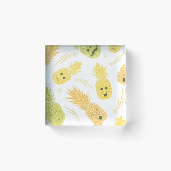 Item preview, Fun pineapple faces seamless designed and sold by Gurshnet68.