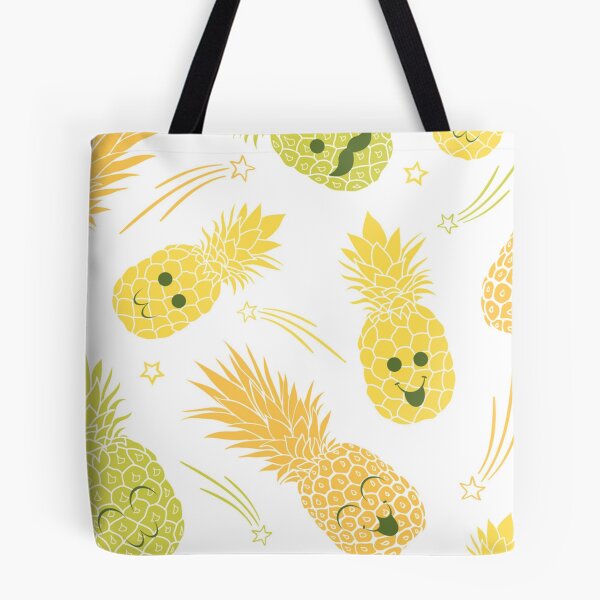 Item preview, Fun pineapple faces seamless designed and sold by Gurshnet68.
