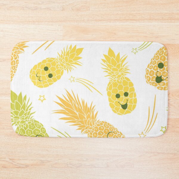 Item preview, Fun pineapple faces seamless designed and sold by Gurshnet68.