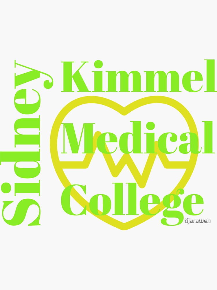 "Sidney Kimmel Medical College" Sticker for Sale by tijarawen Redbubble