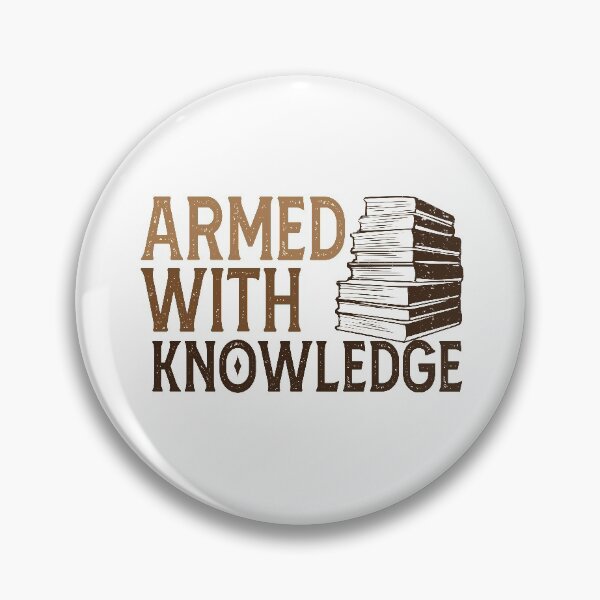 Item preview, Armed With Knowledge, knowledge is power Vintage designed and sold by HStudioPrints.