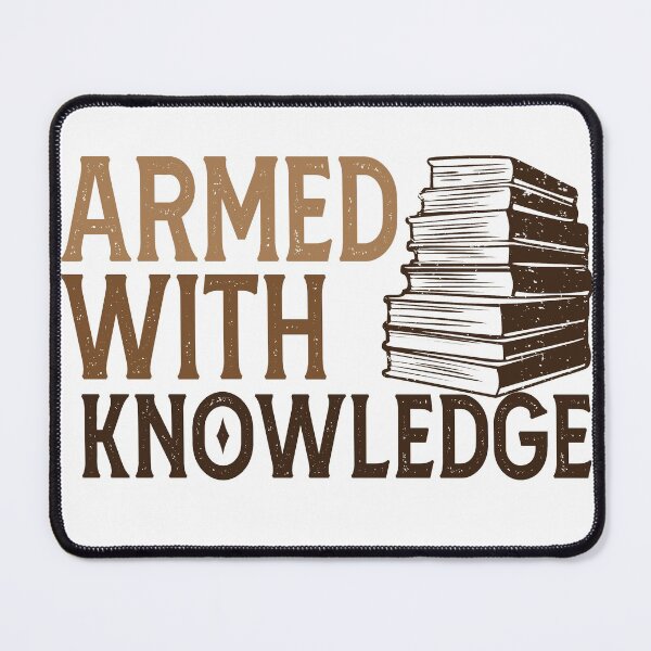 Item preview, Armed With Knowledge, knowledge is power Vintage designed and sold by HStudioPrints.