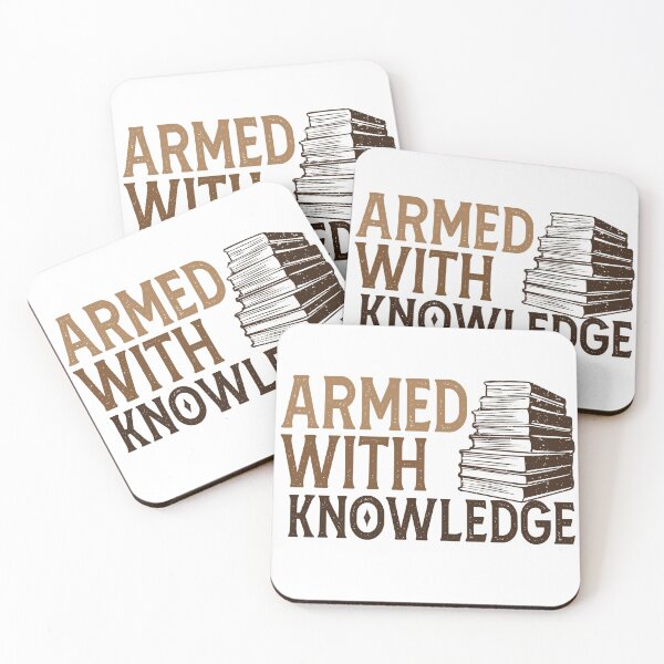 Item preview, Armed With Knowledge, knowledge is power Vintage designed and sold by HStudioPrints.
