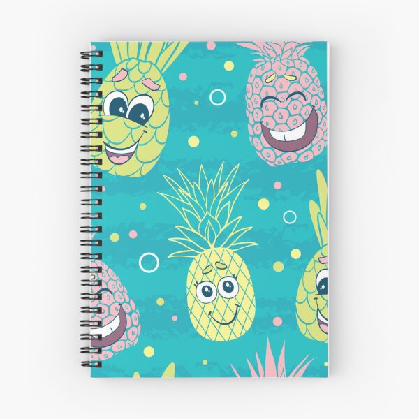 Item preview, Fun pineapple faces seamless designed and sold by Gurshnet68.