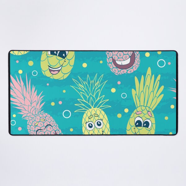 Item preview, Fun pineapple faces seamless designed and sold by Gurshnet68.