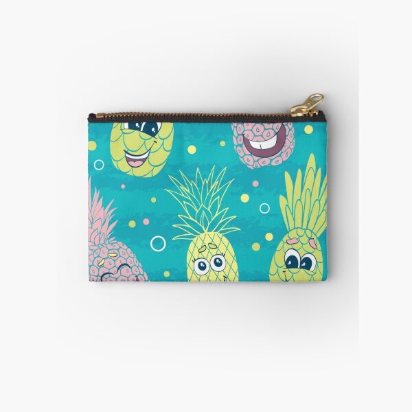Item preview, Fun pineapple faces seamless designed and sold by Gurshnet68.
