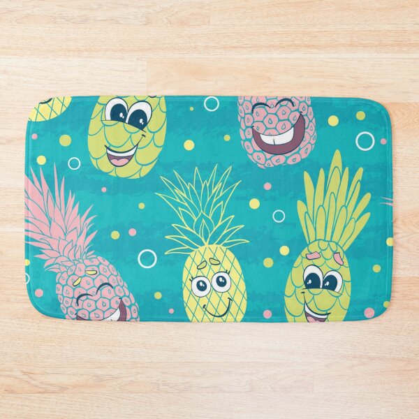 Item preview, Fun pineapple faces seamless designed and sold by Gurshnet68.