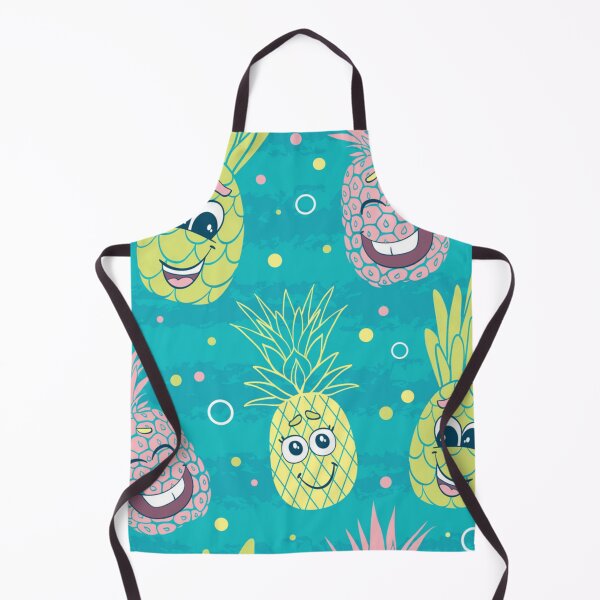 Item preview, Fun pineapple faces seamless designed and sold by Gurshnet68.