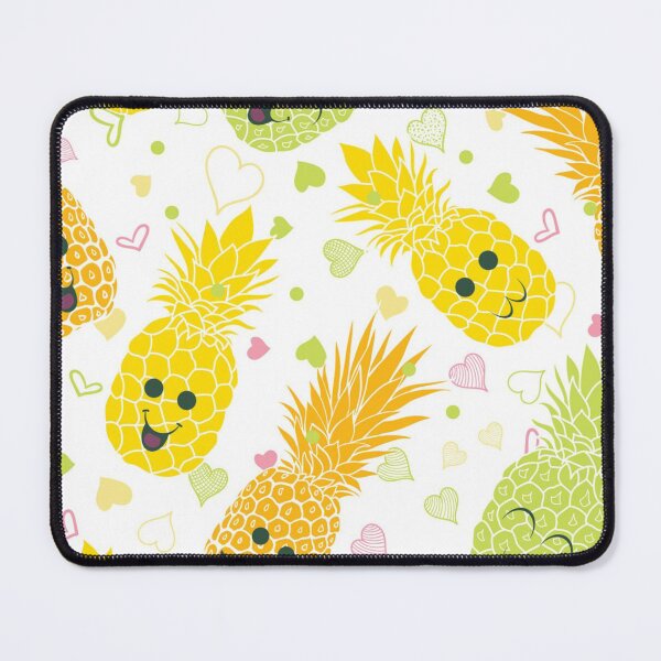 Item preview, Fun pineapple faces seamless designed and sold by Gurshnet68.