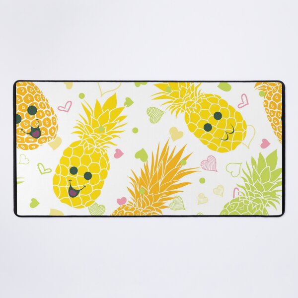 Item preview, Fun pineapple faces seamless designed and sold by Gurshnet68.