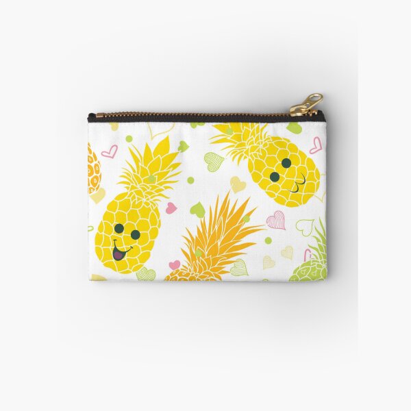 Item preview, Fun pineapple faces seamless designed and sold by Gurshnet68.