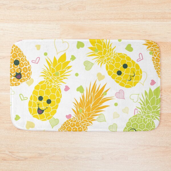 Item preview, Fun pineapple faces seamless designed and sold by Gurshnet68.