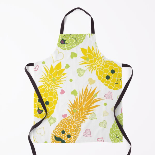 Item preview, Fun pineapple faces seamless designed and sold by Gurshnet68.