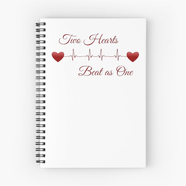 Item preview, Two Hearts Beat as One EKG Heartbeat Lover designed and sold by bearsmom42.