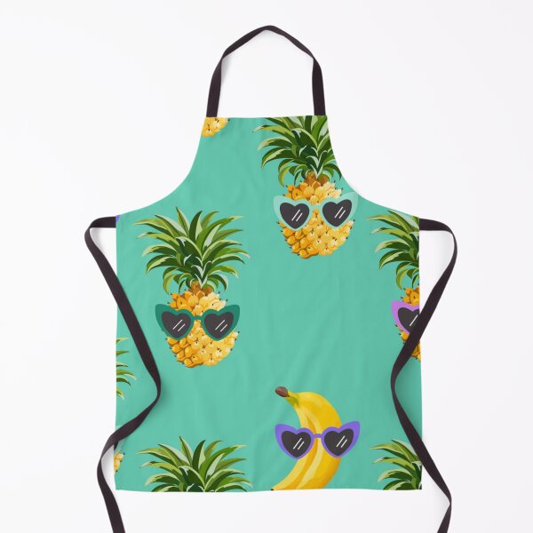 Item preview, Fun pineapple faces seamless designed and sold by Gurshnet68.