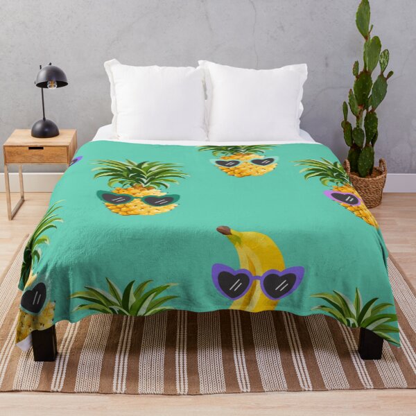 Item preview, Fun pineapple faces seamless designed and sold by Gurshnet68.