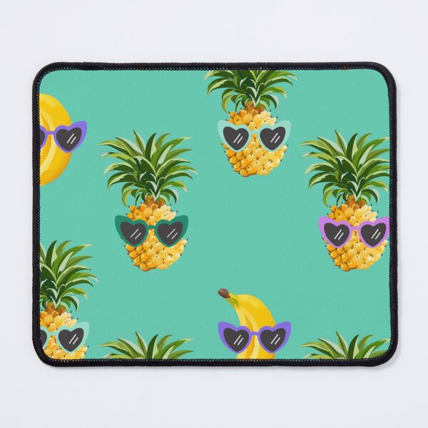 Item preview, Fun pineapple faces seamless designed and sold by Gurshnet68.