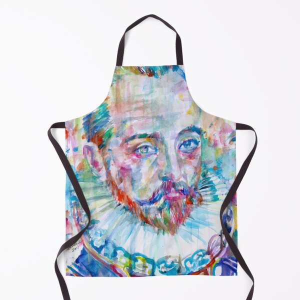 Item preview, MICHEL DE MONTAIGNE watercolor portrait designed and sold by lautir.