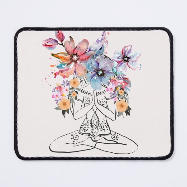 Item preview, Namaste and flowers designed and sold by PatiMN.
