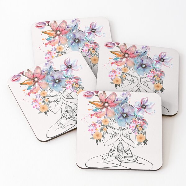 Item preview, Namaste and flowers designed and sold by PatiMN.