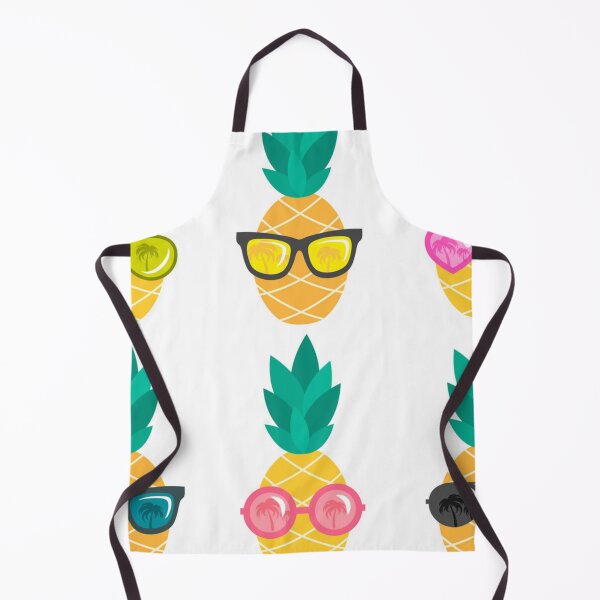 Item preview, Fun pineapple faces seamless designed and sold by Gurshnet68.