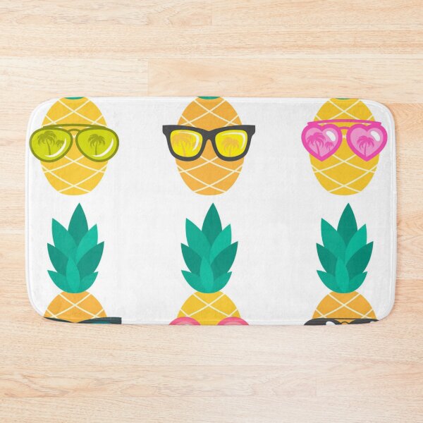 Item preview, Fun pineapple faces seamless designed and sold by Gurshnet68.