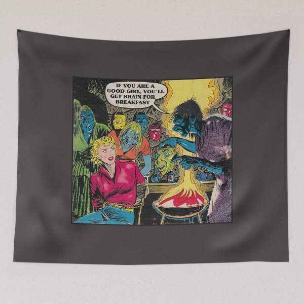 Item preview, Vintage Horror Brain Breakfast Retro Halloween Gift designed and sold by TheAplus.