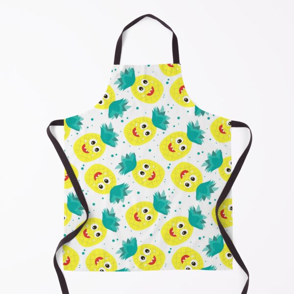 Item preview, Fun pineapple faces seamless designed and sold by Gurshnet68.