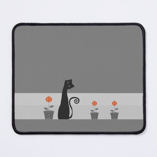 Item preview, Whimsical Cat with Flower designed and sold by EveStock.