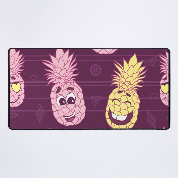 Item preview, Fun pineapple faces seamless designed and sold by Gurshnet68.