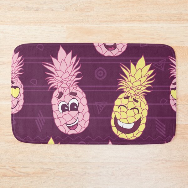Item preview, Fun pineapple faces seamless designed and sold by Gurshnet68.