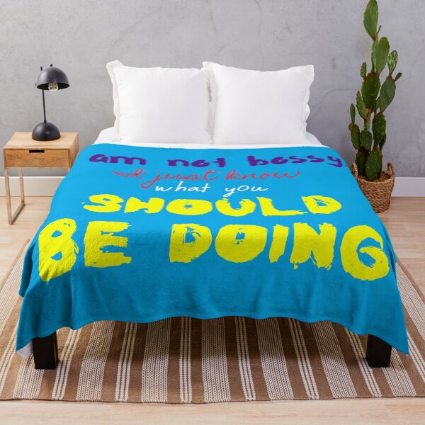 Item preview, I Am Not Bossy I Just Know What You Should Be Doing Blue designed and sold by Programmer's Life and Humor.