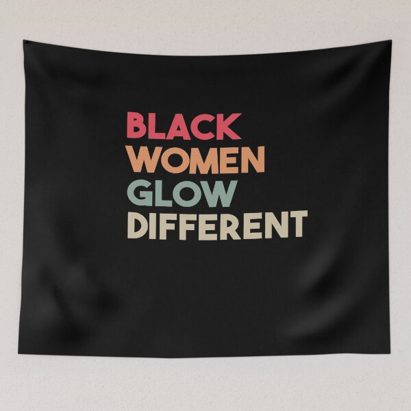 Item preview, Black Women Glow Differently designed and sold by Heddar Badreddine.
