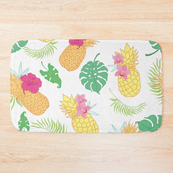 Item preview, Fun pineapple faces seamless designed and sold by Gurshnet68.