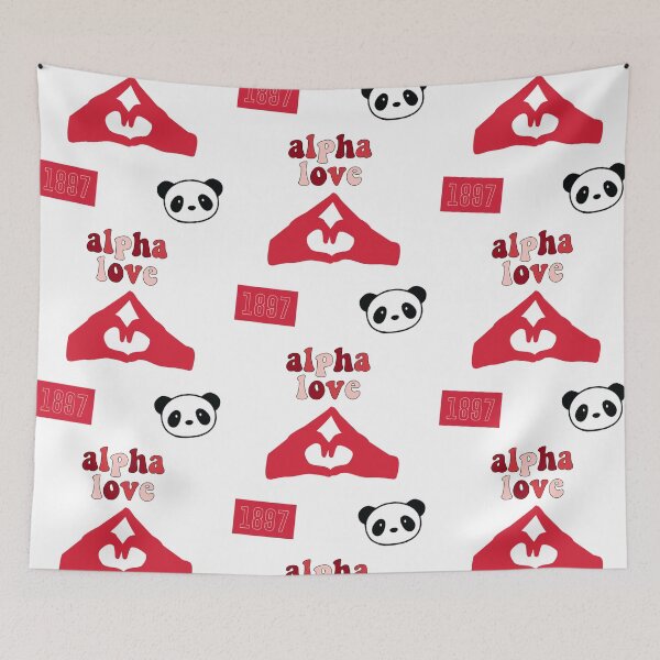 Item preview, 4-Pack Alpha Love Pack Red designed and sold by Stickers by SoSrat.