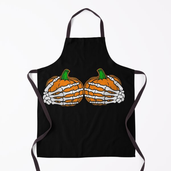 Item preview, Halloween Womens Boob Pumpkin Skeleton Hand designed and sold by ghazalish.