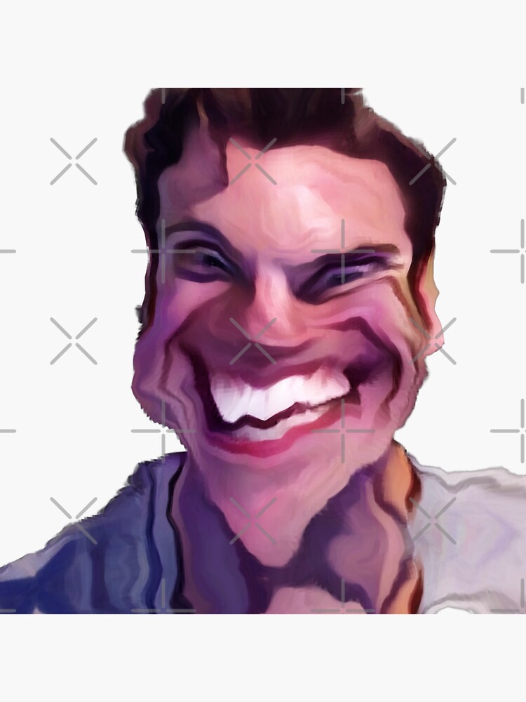 Funny smile effect design with concept Jeremy elbertson face