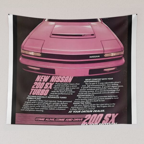 Item preview, Pink Nissan 200sx Vintage Ad -  designed and sold by bahwaseba.