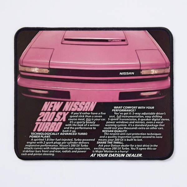 Item preview, Pink Nissan 200sx Vintage Ad -  designed and sold by bahwaseba.