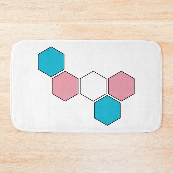 Item preview, Transgender Pride Honeycomb Graphic designed and sold by iscaStudioArt.