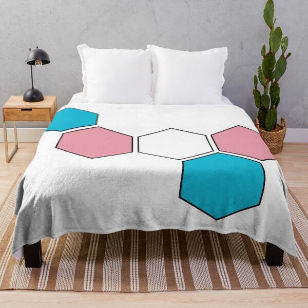 Item preview, Transgender Pride Honeycomb Graphic designed and sold by iscaStudioArt.