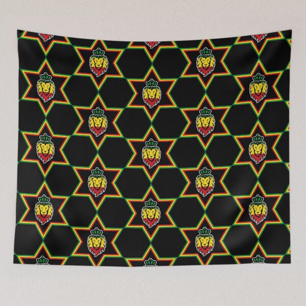 Item preview, Rasta Lion Of Judah Star Of David designed and sold by designandclouds.