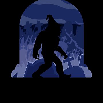Vorschaubild zum Design Bigfoot Witch Costume Halloween Cemetery Witch Sasquatch Gear von DynamicDesign