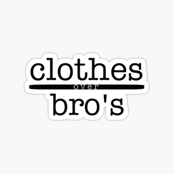 Vista previa del artículo con la obra «Ropa sobre bros», diseñado y vendido por stickerzzz.