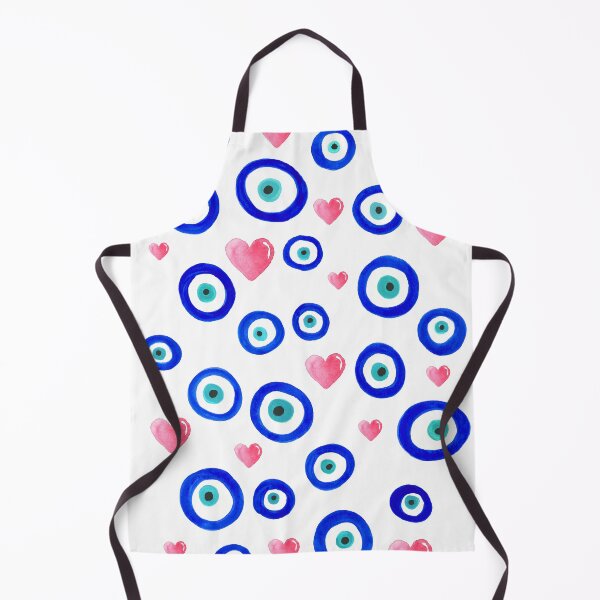 Item preview, Scattered Evil Eyes & Hearts on white designed and sold by laurabethlove.