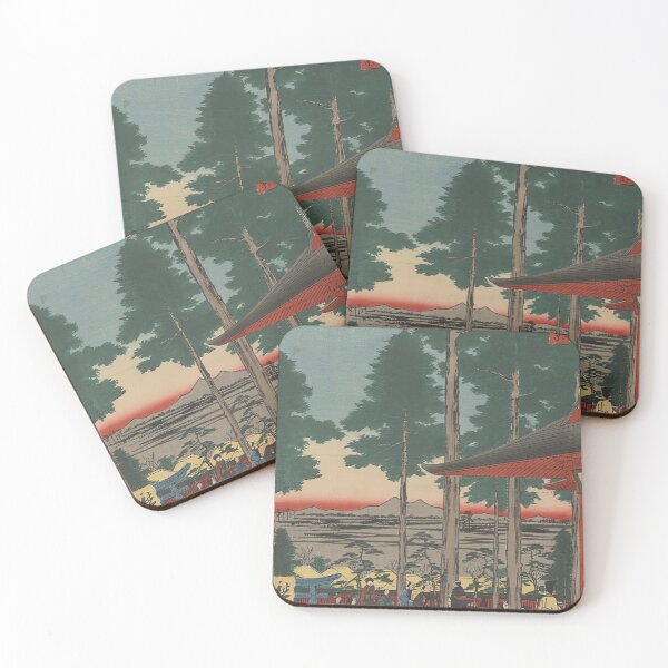 Item preview, Japanese Vintage Temple Forest Sunset Shirt designed and sold by Meek-Anime.