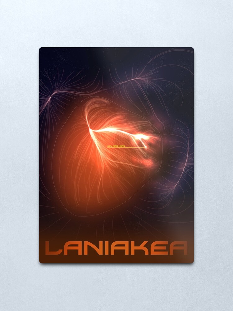 Alternate view of Laniakea - You Are Here - Version 1 Metal Print