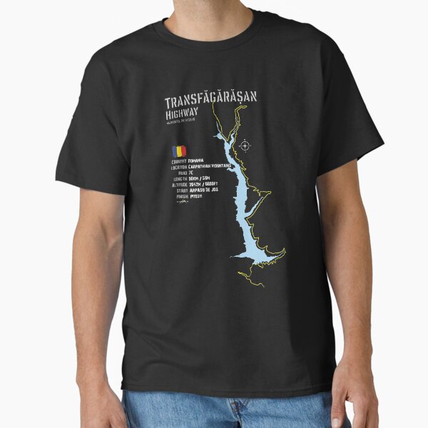 Item preview, The Transfagarasan Highway Romania Lower Trail Sticker T-Shirt designed and sold by OuterShellUK.