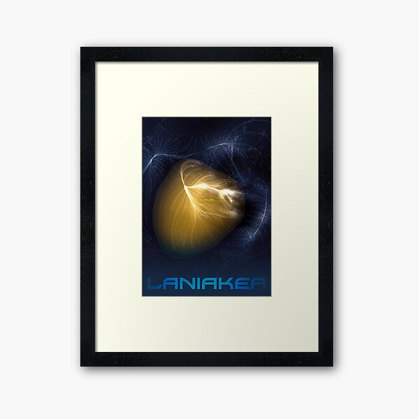 Laniakea - You Are Here - Version 2 Framed Art Print